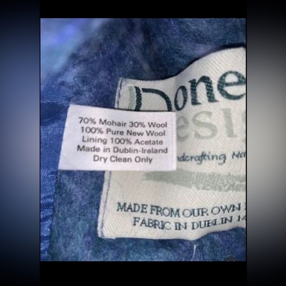 Donegal Design Wool Jacket/Coat 1980s - Picture 7 of 10